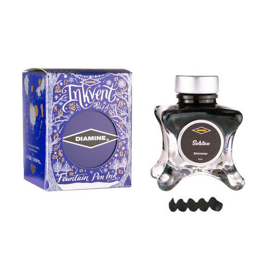 Diamine Inkvent Shimmer Ink Bottle, Solstice - 50ml