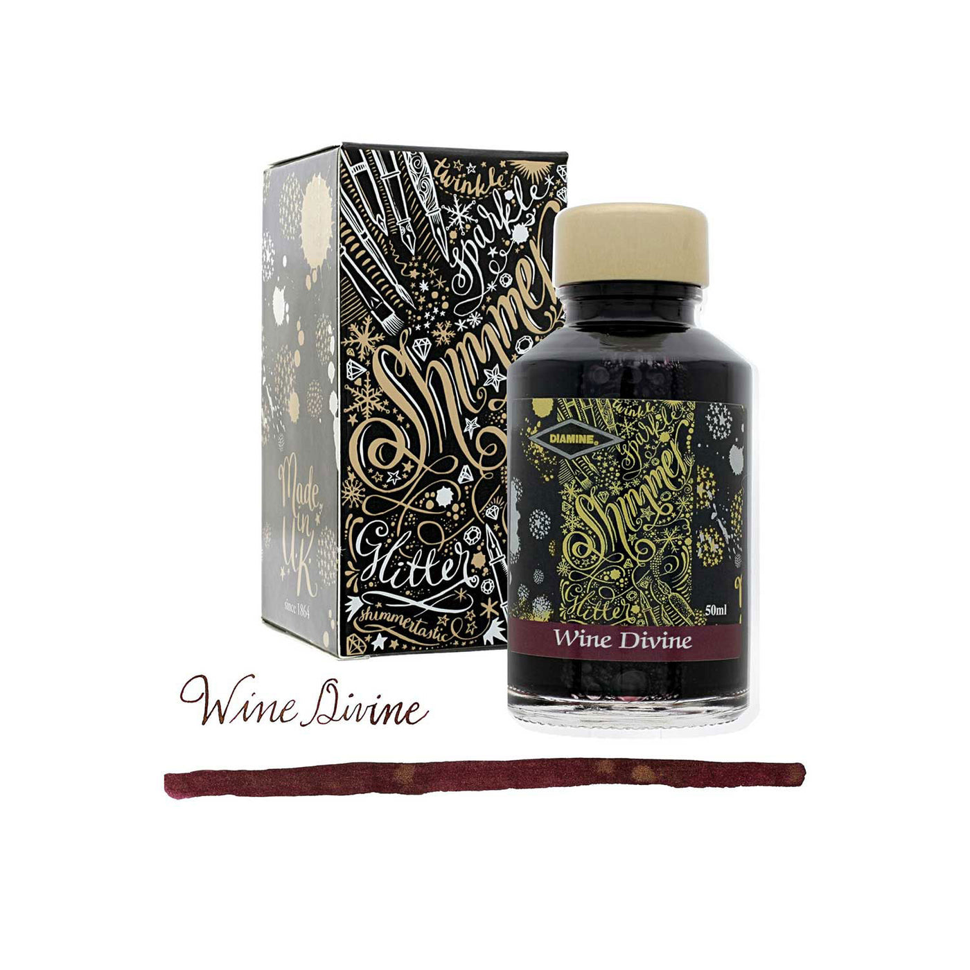 Diamine Shimmer Ink Bottle Wine Divine - 50ml