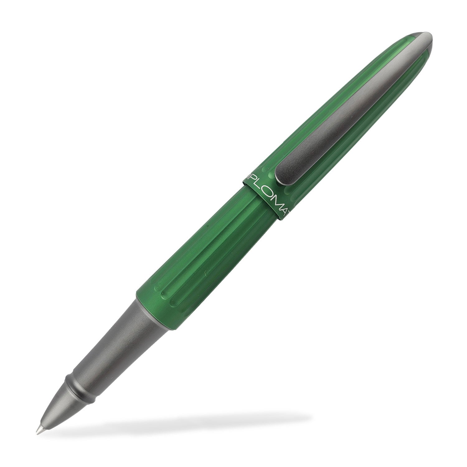 Penna Roller DIPLOMAT Aero Arancione | Realizzata A Mano In Alluminio Con Chiusura Soft Click, Confezione Regalo