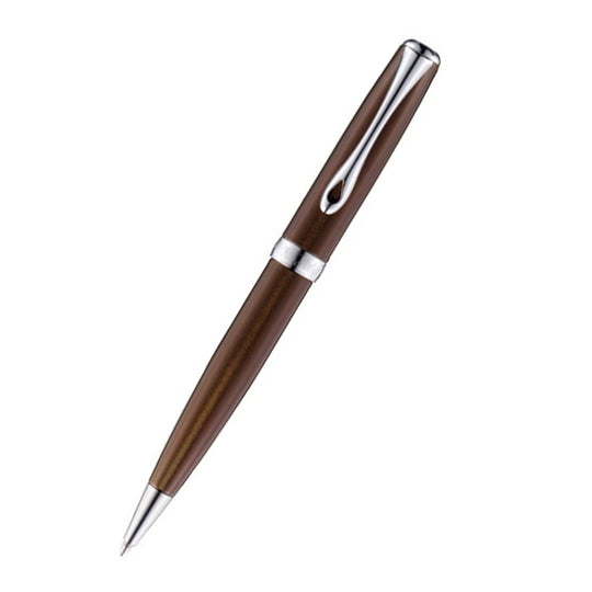 Diplomat Excellence A2 Ball Pen, Brown Chrome