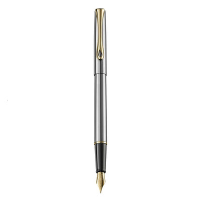 Diplomat Traveller Fountain Pen - Stainless Steel 2