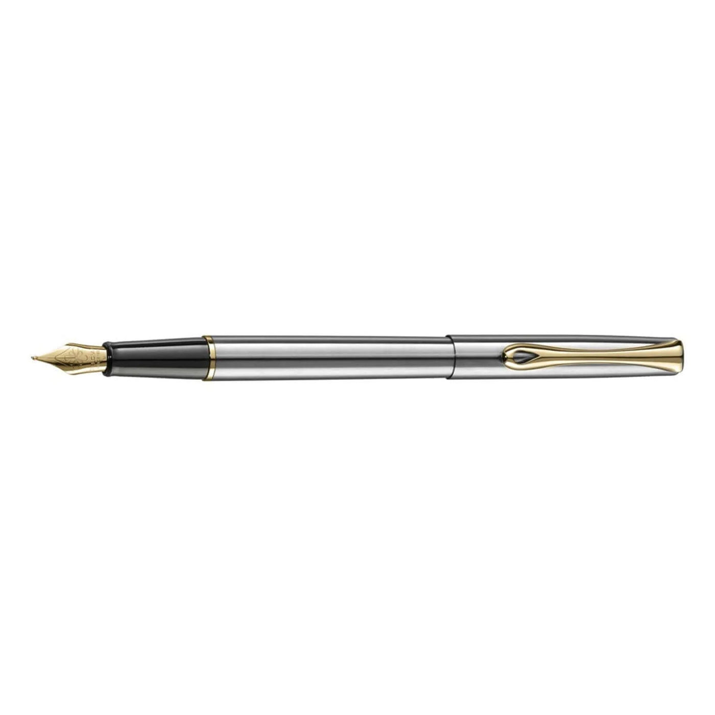 Diplomat Traveller Fountain Pen - Stainless Steel 3
