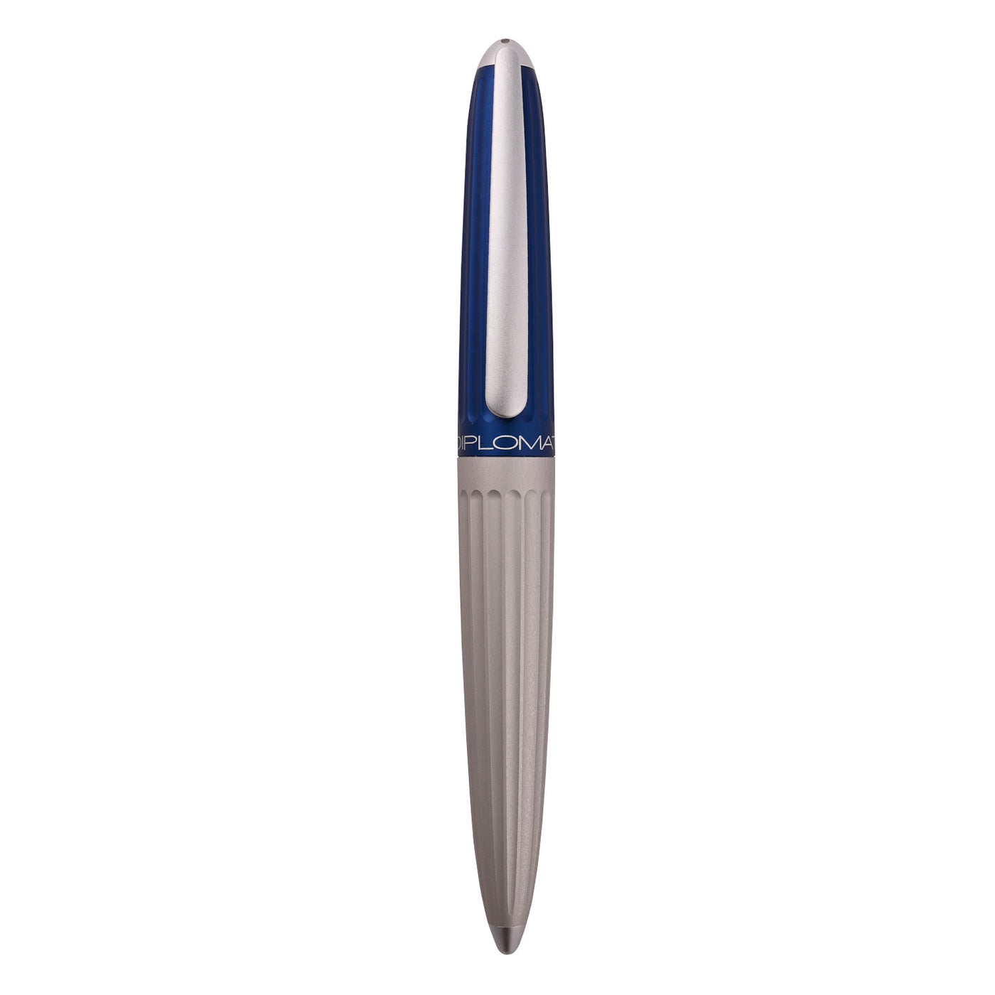 Diplomat Aero Fountain Pen - Blue Silver 7