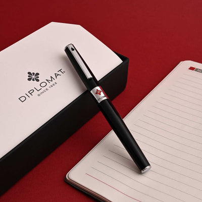 Diplomat CLR Fountain Pen - Black CT 14