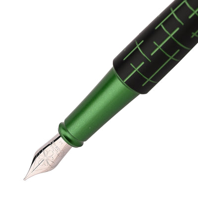 Diplomat Elox Fountain Pen - Matrix Black/Green 2