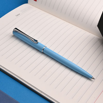 Diplomat Traveller Ball Pen - Lumi Light Blue CT 10