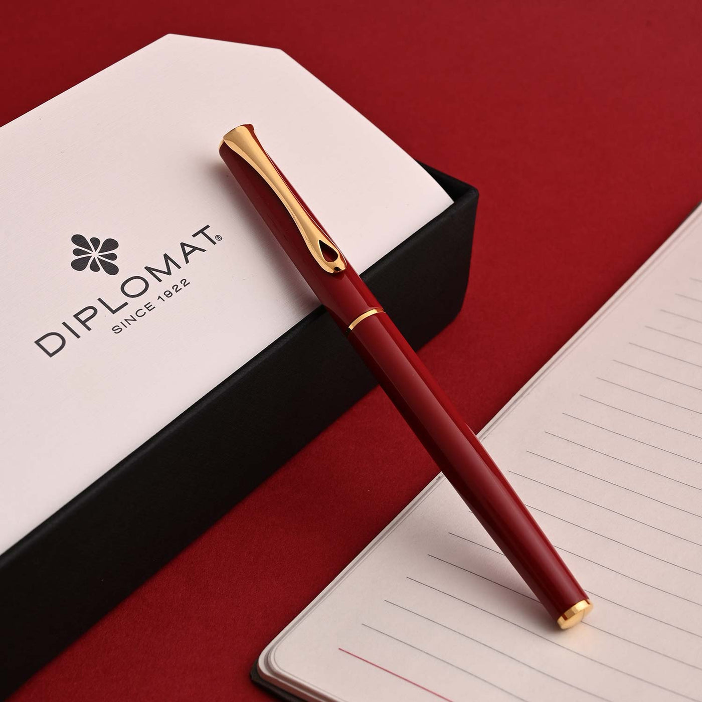 Diplomat Traveller Roller Ball Pen - Dark Red GT 11