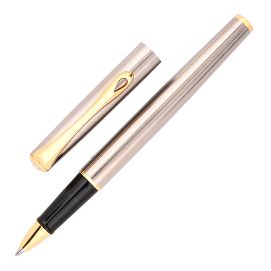 Diplomat Traveller Roller Ball Pen - Stainless Steel GT