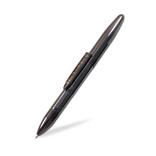 Fisher Space Infinium Ball Pen with Blue Ink - Black Titanium