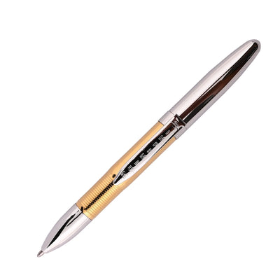 Fisher Space Infinium Ball Pen with Black Ink - Gold Titanium & Chrome