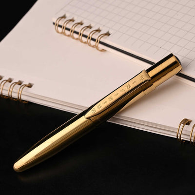 Fisher Space Infinium Ball Pen with Black Ink - Gold Titanium 16