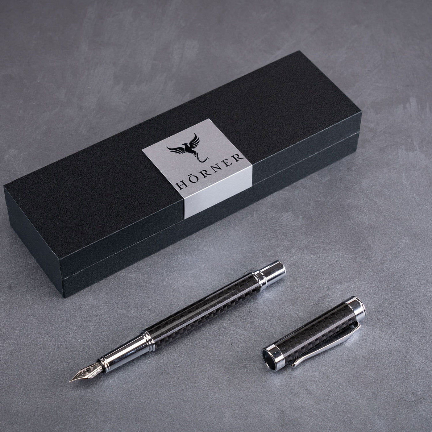 Horner One Fountain Pen Carbon - Steel Nib 9