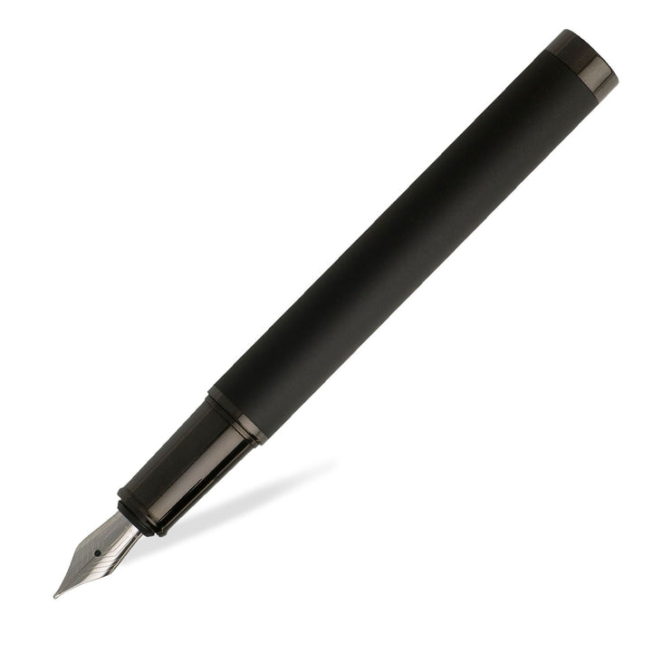 Hugo Boss Column Fountain Pen, Black - Steel Nib – Makoba