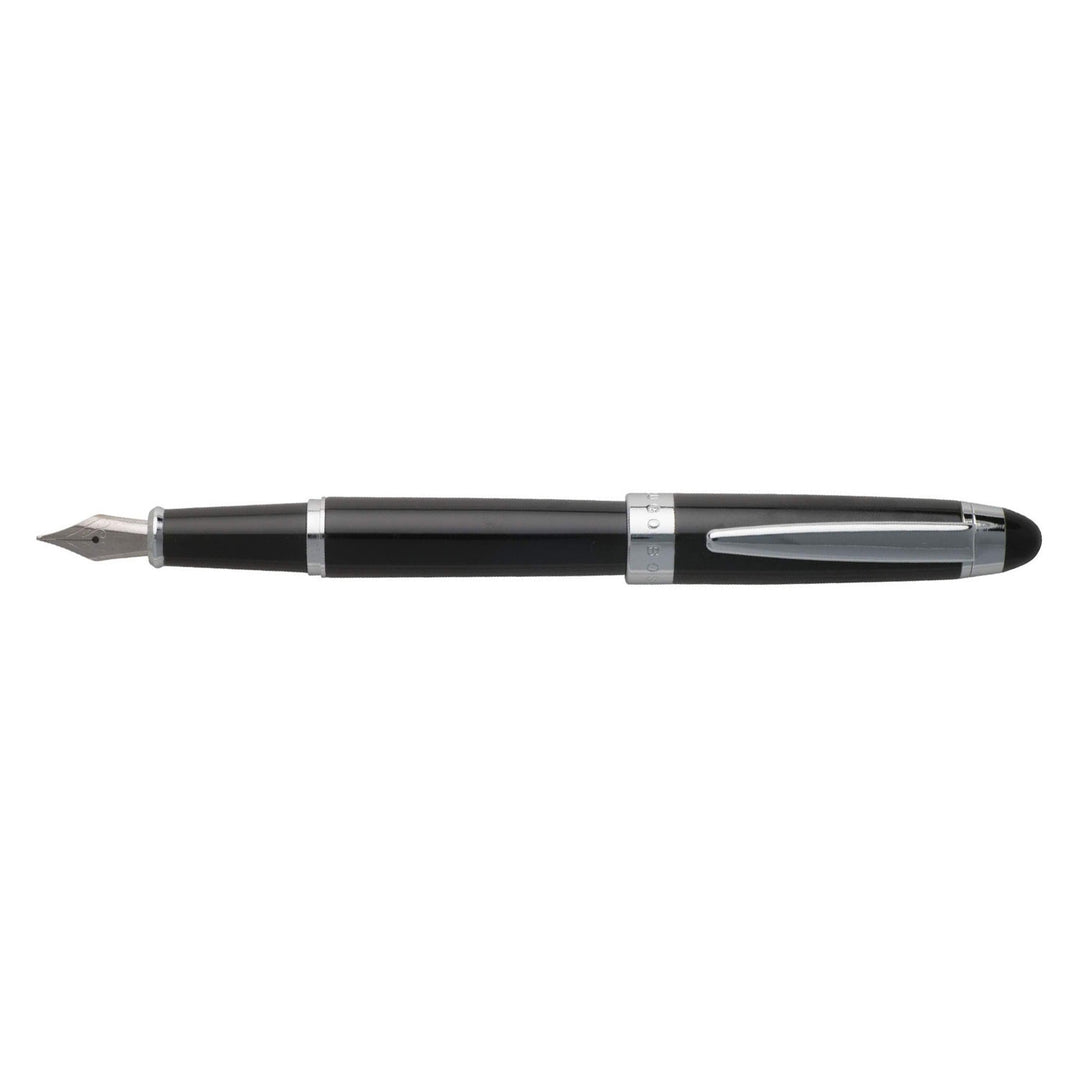 Hugo Boss Icon Fountain Pen, Black - Steel Nib – Makoba