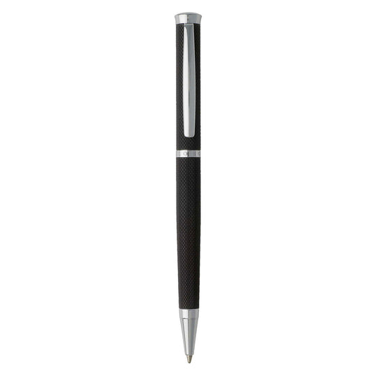 Hugo Boss Sophisticated Diamond Pattern Ball Pen, Black