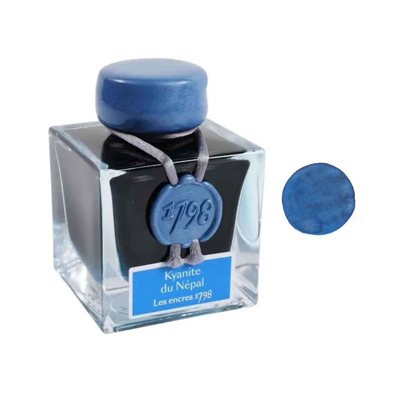 J Herbin 1798 Special Edition Silver Shimmer Inks Kyanite du Nepal (Blue) - 50ml