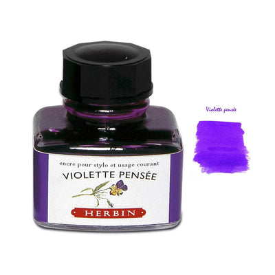 J Herbin "D" Series Ink Bottle Violette Pensee (Purple) - 30ml 1