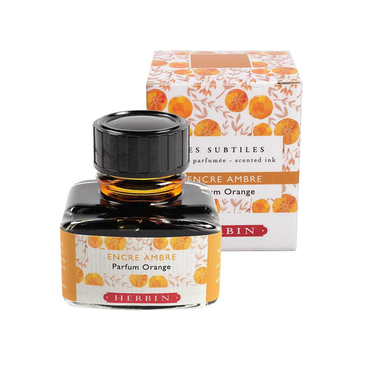 J. Herbin Scented Encre Ambre Ink Bottle, Orange - 30ml