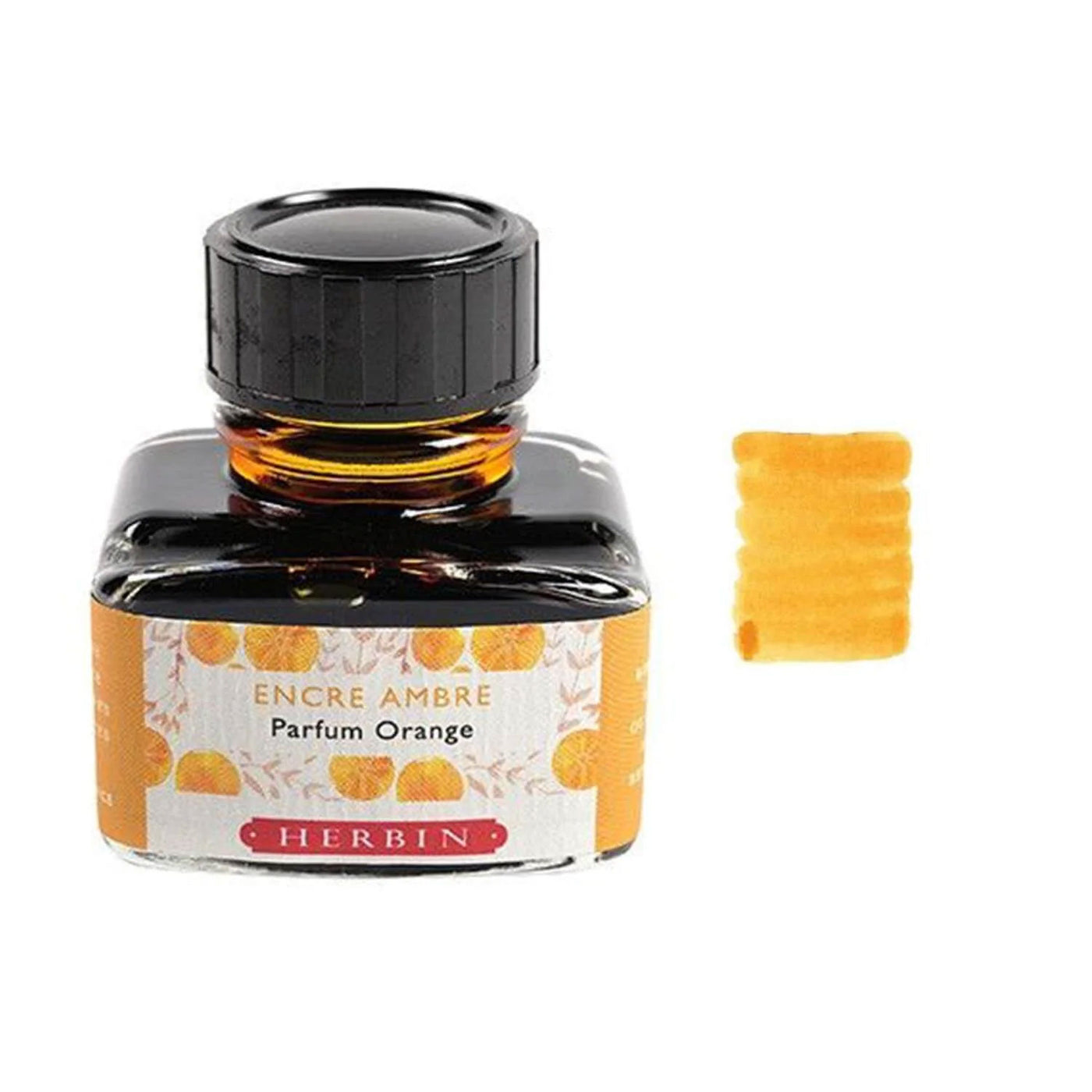 J Herbin Encre Scented Ink Bottle Amber (Orange) - 30ml 2