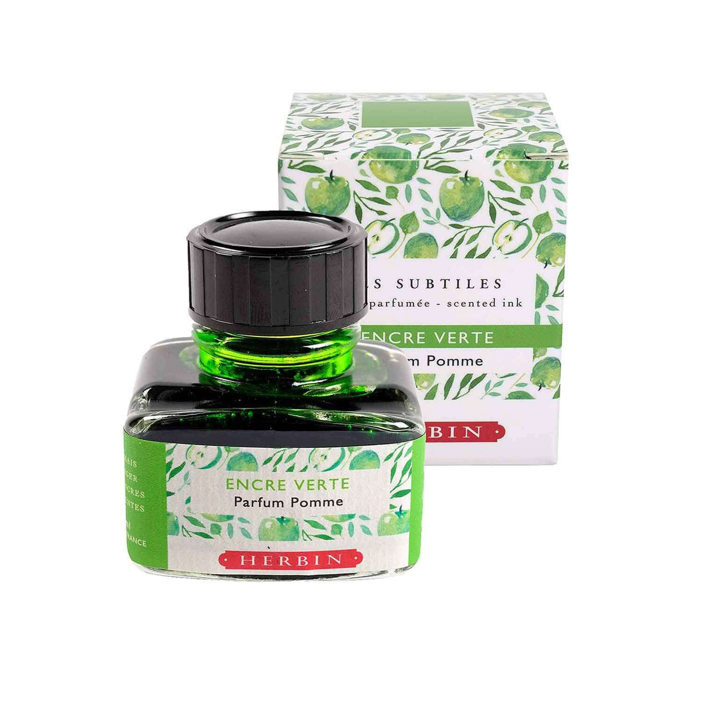 J Herbin Encre Scented Ink Bottle Encre Verte (Apple Green) - 30 ml 2