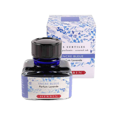 J Herbin Encre Scented Ink Bottle Bleue (Lavender Blue) - 30ml 1