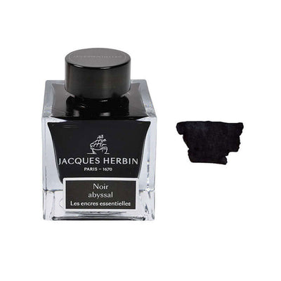 J Herbin Essentielles Ink Bottle Noir Abyssal (Black) - 50ml