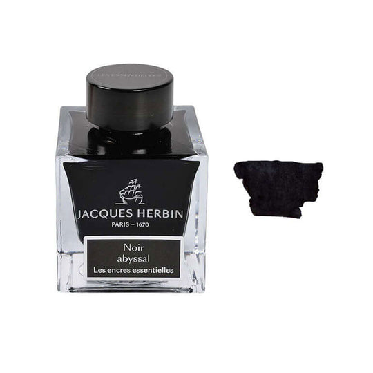 J. Herbin Essentielles Ink Bottle, Noir Abyssal - 50ml