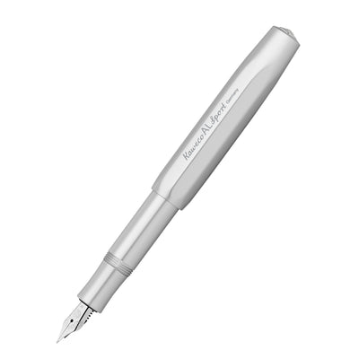 Kaweco AL Sport Fountain Pen with Optional Clip - Silver 1