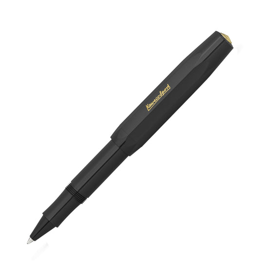 Kaweco Classic Sport Roller Ball Pen with Optional Clip - Black