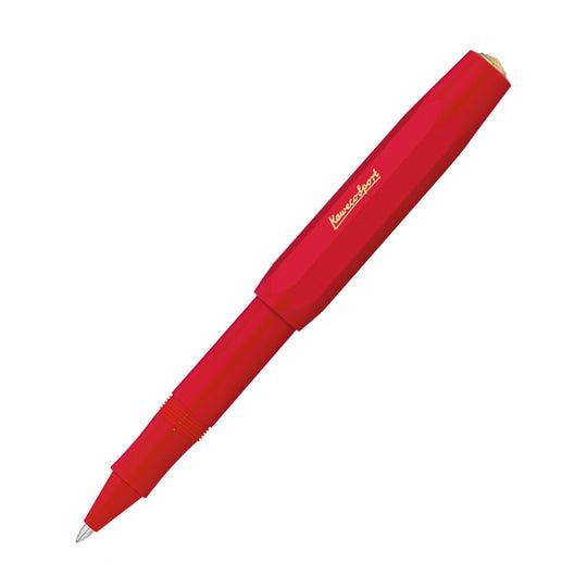 Kaweco Classic Sport Roller Ball Pen with Optional Clip - Red