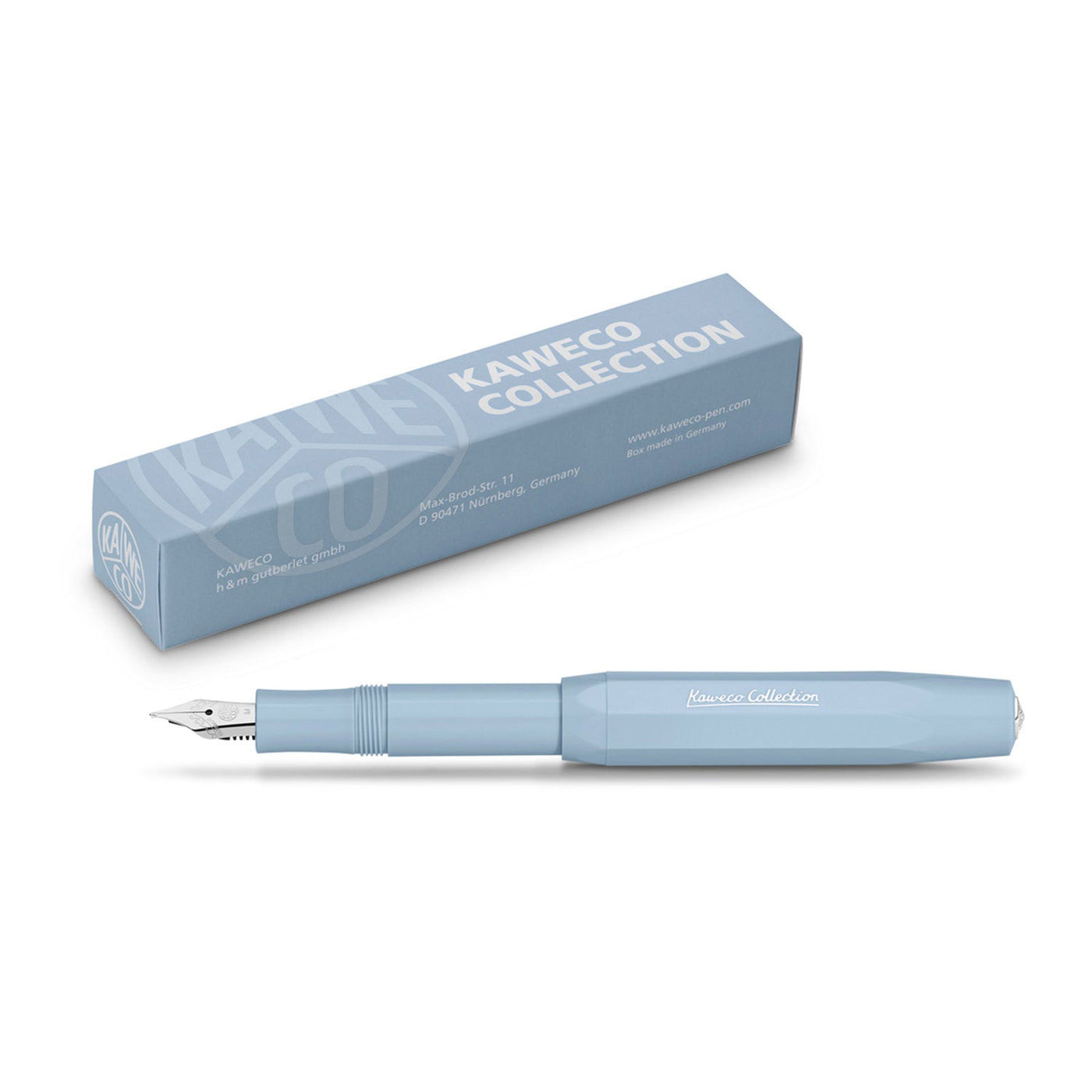 Kaweco Collection Fountain Pen with Optional Clip - Mellow Blue (Special Edition) 7