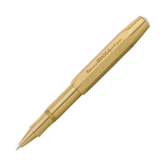 Kaweco Brass Sport Roller Ball Pen with Optional Clip - Brass