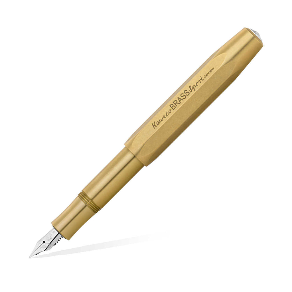 Kaweco Brass Sport Fountain Pen with Optional Clip - Brass – Makoba