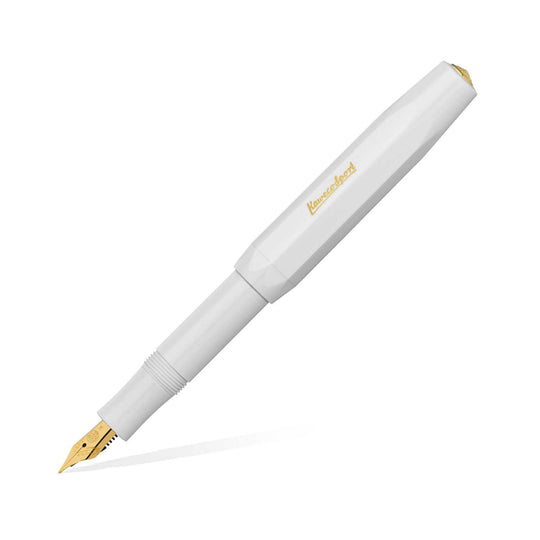 Kaweco Classic Sport Fountain Pen with Optional Clip - White