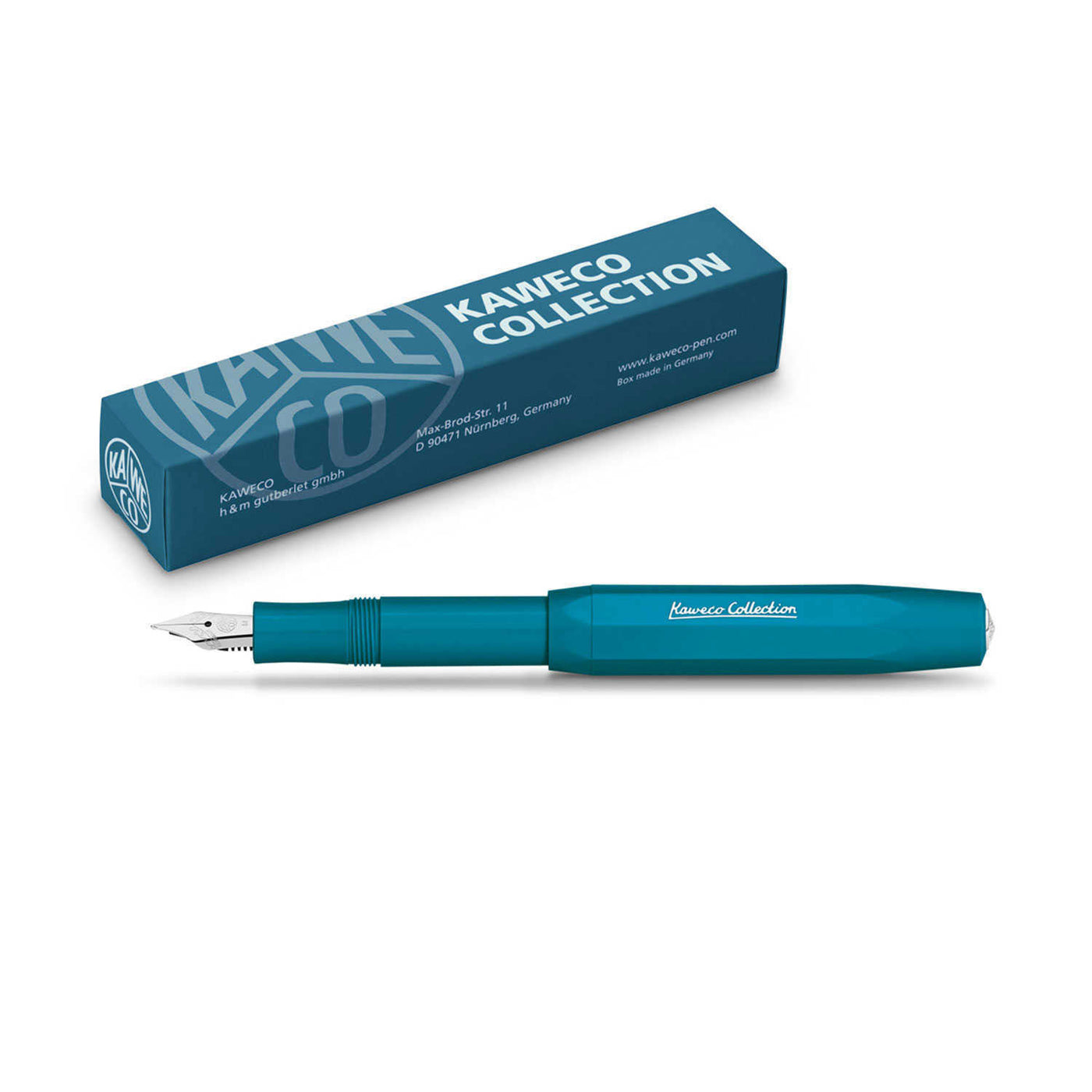 Kaweco Collection Fountain Pen with Optional Clip - Cyan (Special Edition) 3