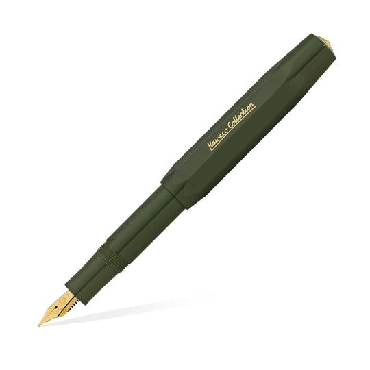 Kaweco Collection Fountain Pen with Optional Clip - Dark Olive (Special Edition)