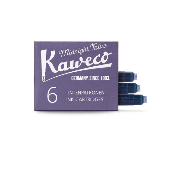 Kaweco Small Ink Cartridges, Midnight Blue - Pack Of 6