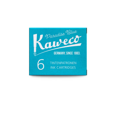 Kaweco Small Ink Cartridges Paradise Blue - Pack Of 6 2