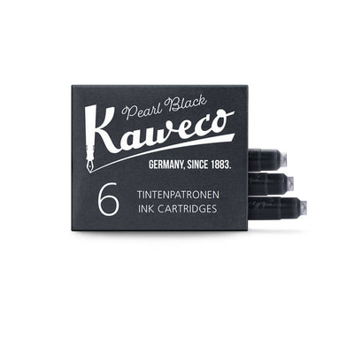 Kaweco Small Ink Cartridges Pearl Black - Pack Of 6 1