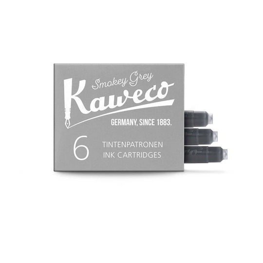 Kaweco Small Ink Cartridges, Smokey Grey - Pack Of 6