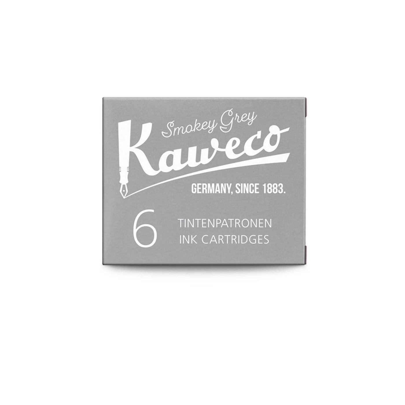 Kaweco Small Ink Cartridges Smokey Grey - Pack Of 6 2
