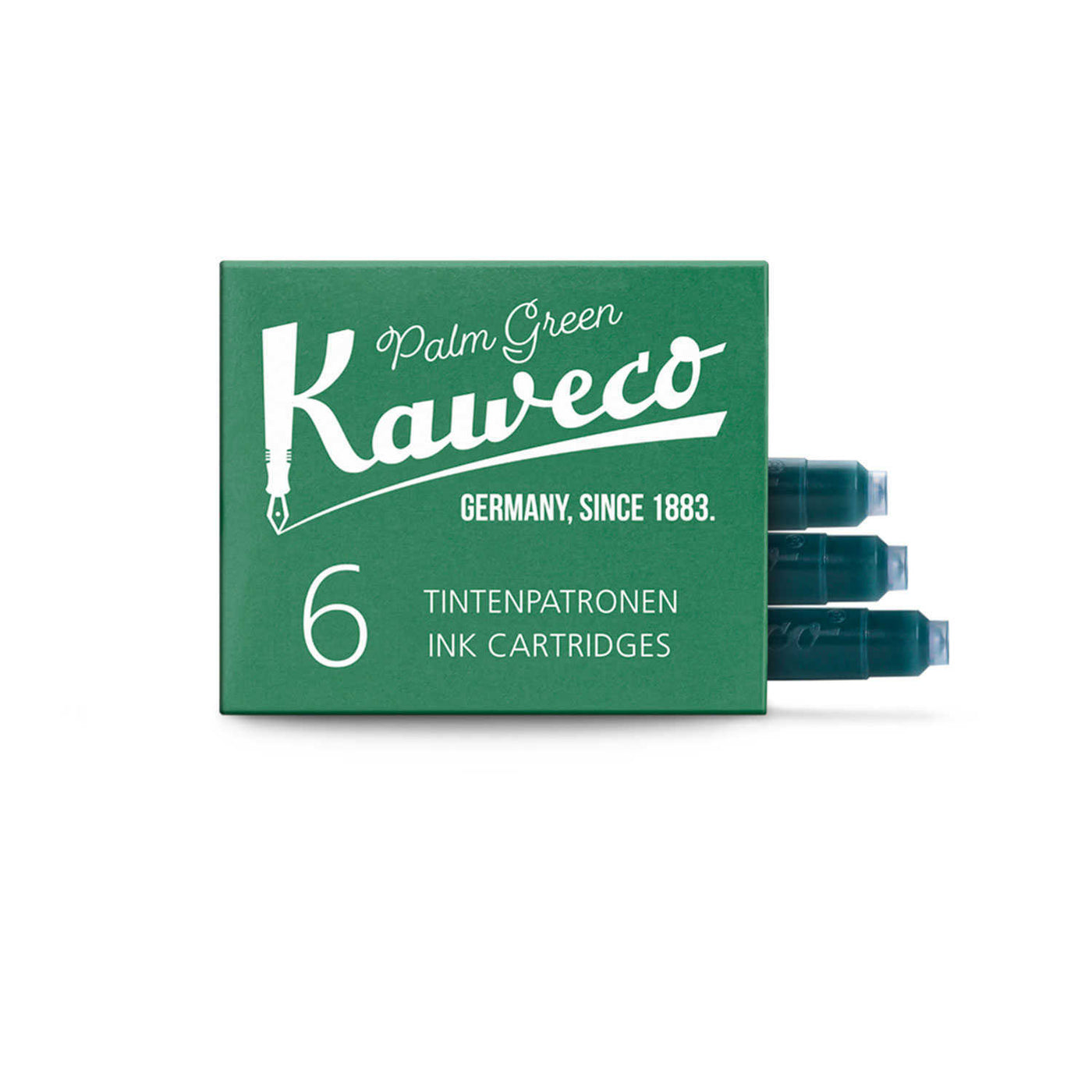 Kaweco Small Ink Cartridges Palm Green - Pack Of 6 1