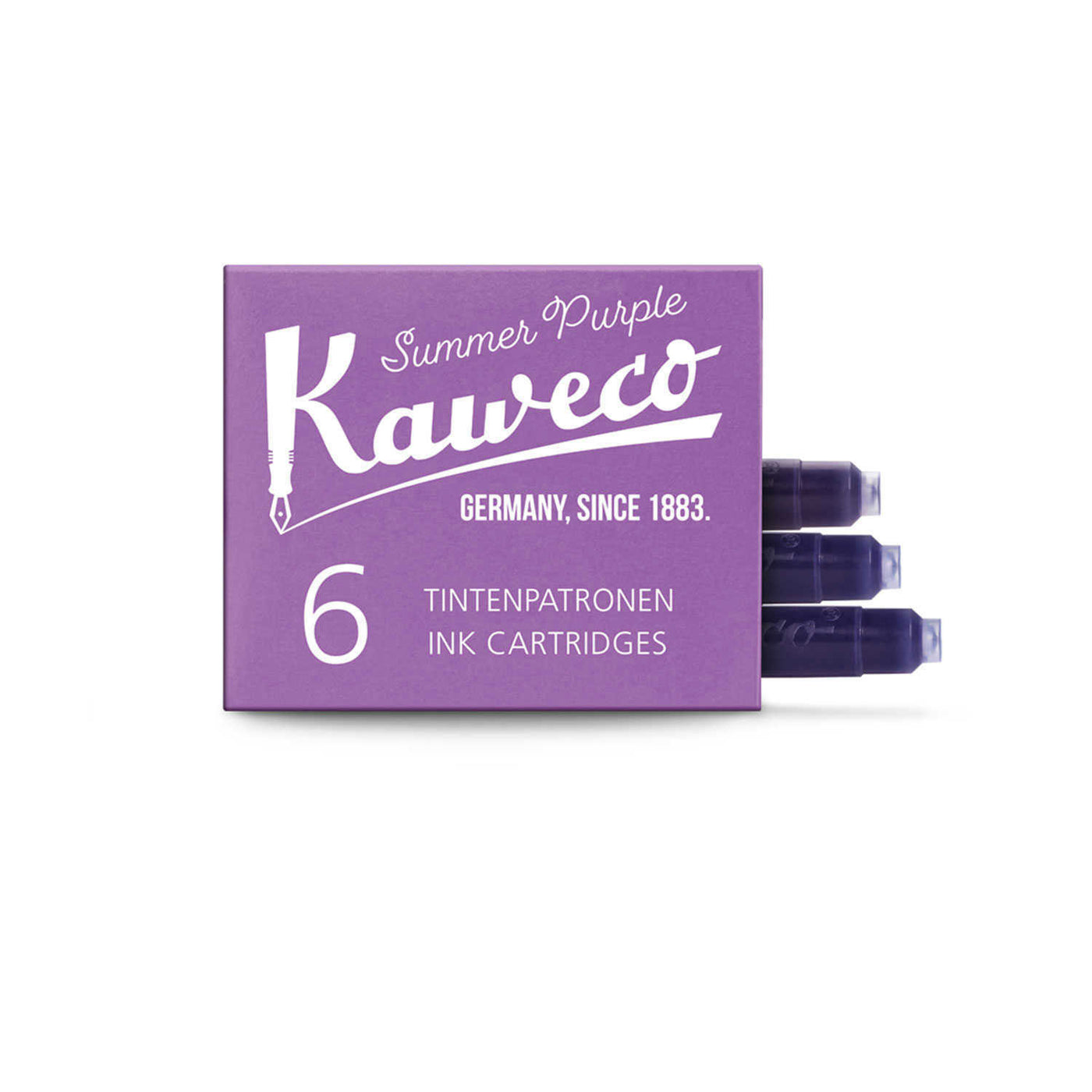 Kaweco Small Ink Cartridges Summer Purple - Pack Of 6 1