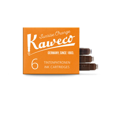 Kaweco Small Ink Cartridges, Sunrise Orange - Pack Of 6 1