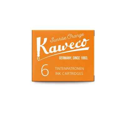 Kaweco Small Ink Cartridges, Sunrise Orange - Pack Of 6 2