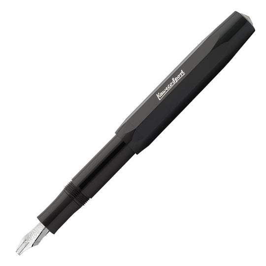 Kaweco Twin Calligraphy Fountain Pen with Optional Clip - Black