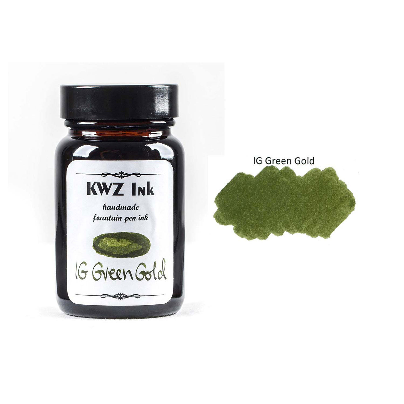 KWZ Iron Gall Green Gold Ink Bottle - 60ml