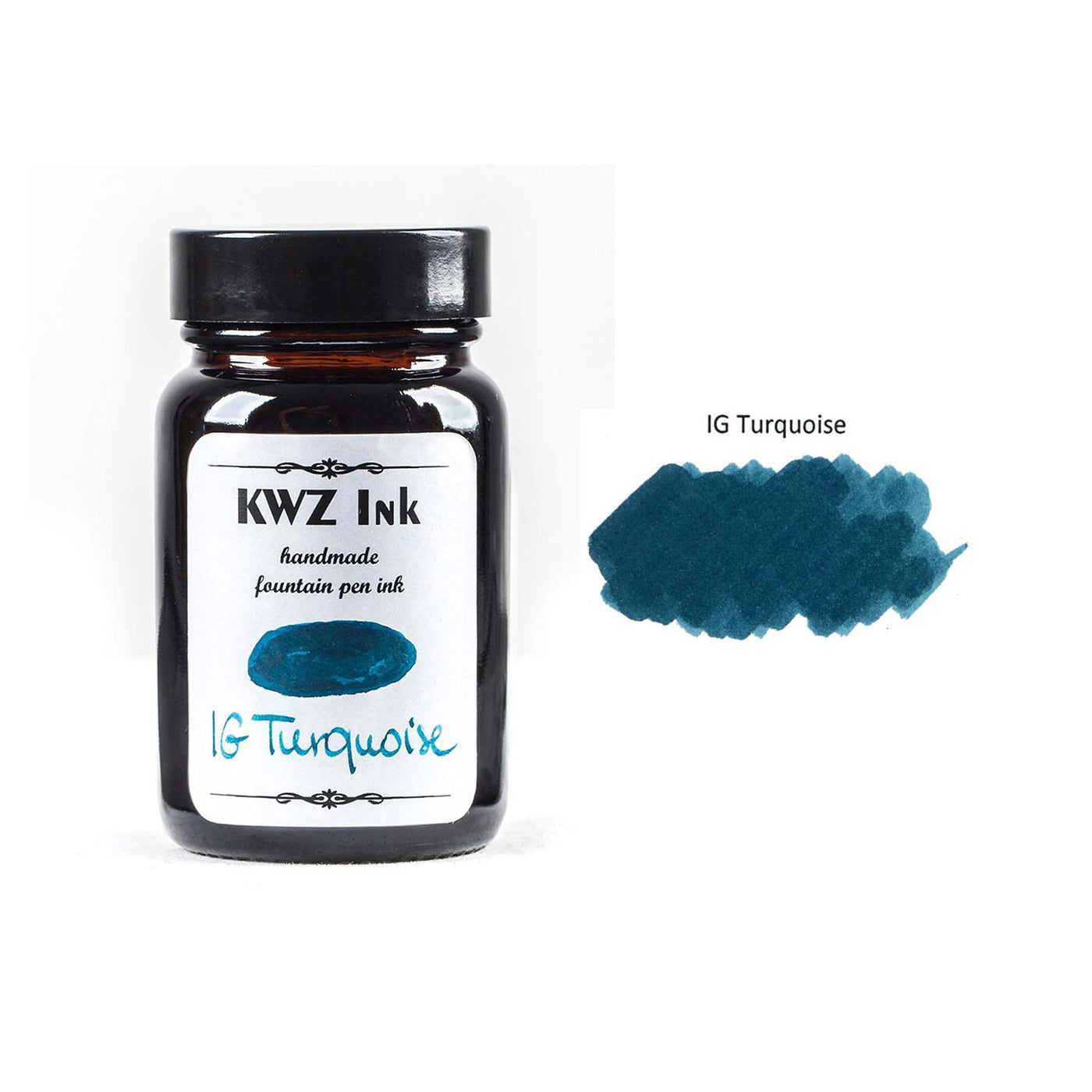 KWZ Iron Gall Turquoise Ink Bottle - 60ml