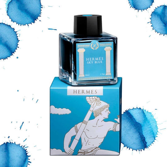 Laban Greek Mythology II Ink Bottle, Hermes Sky Blue - 50ml