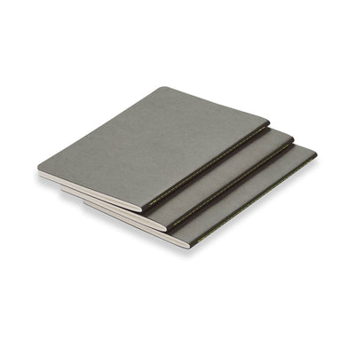 Lamy Softcover Ruled Notebook, Grey - A5 (SET OF 3)  1